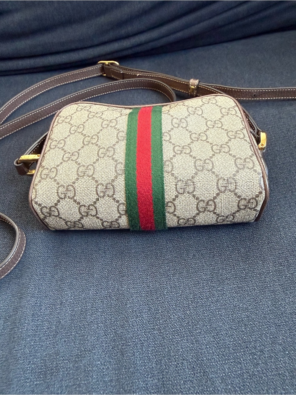 Gucci GG Ophidia Supreme Brown Mini Bag Crossbody Monogram - Picture 9 of 16